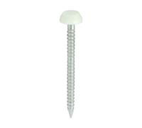 Timco - Polymer Headed Pins - A4 Stainless Steel - Cream (Size 30mm - 250 Pieces)