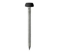 Timco - Polymer Headed Pins - Stainless Steel - Black (Size 40mm - 50 Pieces)