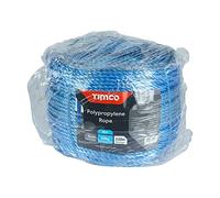 TIMCO Polypropylene Blue Rope - General purpose - Great for towing, mooring, strapping, cable draw cord and as a washing line - 6mm x 220m
