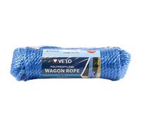 TIMCO Polypropylene Blue Rope - General purpose - Great for towing, mooring, strapping, cable draw cord and as a washing line - 9mm x 27m