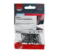 TIMCO Polymer Headed Pins A4 Stainless Steel Black - 30mm