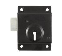 Timco Press Lock Black With 1 Key Supplied - 3"