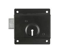 Timco Press Lock Black With 1 Key Supplied - 4"