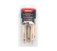 Timco Professional Synthetic Paint Brush Mixed Set Clamshell 5 720277