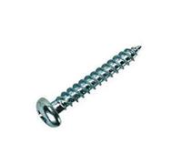 TIMCO PZ1 Round BZP Twin Woodscrews - 4 x 1/2 - Zinc Plated - Box of 200