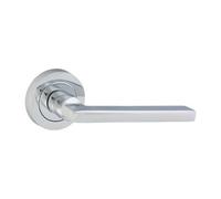 Timco Radmore Lever On Rose Door Handle 51mm Chrome - 1 Pair
