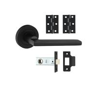 Timco Radmore Lever On Rose Door Pack - Matt Black Box 1 200836