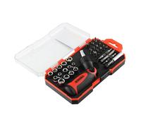 TIMCO Ratcheting Screwdriver Bit Set - Screwdriver with Assorted Driver Bits - 46 Screwdrivers - Precise Ratchet Mechanism - 29...