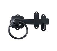 Timco Ring Gate Latch - Plain - Black (Size 6" - 1 Each) Timco Black