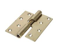 TIMCO Rising Butt Hinges Left Hand Steel Electro Brass - 100 x 86