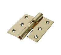 TIMCO Rising Butt Hinges Left Hand Steel Electro Brass - 75 x 72
