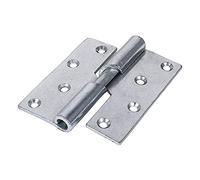 TIMCO Rising Butt Hinges Left Hand Steel Silver - 100 x 86