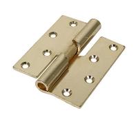 Timco Rising Butt Hinges Right Hand Steel Electro Brass - 100 X 86