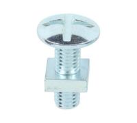 Timco Roofing Bolts & Square Nuts Silver - M8 X 25