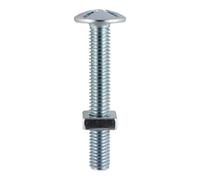 Timco Roofing Bolts & Square Nuts Silver - M8 X 50