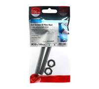 Timco S10100SSP Set Screws & Hex Nuts - Stainless Steel M10 X 100 TIMpac 2