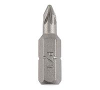 Timco S2 Driver Bits - PZ (Size No.1 x 25 - 100 Pieces) in Silver Timco Silver