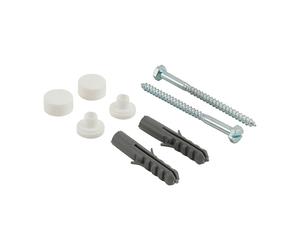 TIMco Sanitary Fixing Kit for Pan/Bidet 6mm x 80mm Hex Head Screw BZP