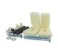 TIMco Sanitary Fixing Kit for WC & Bidet 5mm x 40mm Screw - Plastic