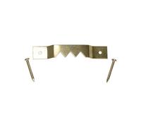 Timco - Sawtooth Hangers And Nails - Electro Brass (Size 41mm - 20 Pieces)
