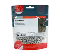 Timco - Screw Cups - Nickel (Size to fit 8 Gauge Screws - 800 Pieces)