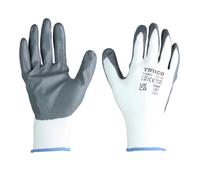 Timco Secure Grip Gloves - Smooth Nitrile Foam Coated Polyester - Multi Pack Bag 12 770864