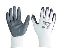 Timco - Secure Grip Gloves - Smooth Nitrile Foam Coated Polyester - Multi Pack (Size Large - 12 Pieces)