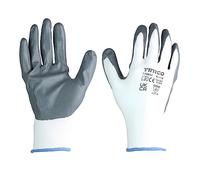 Timco - Secure Grip Gloves - Smooth Nitrile Foam Coated Polyester - Multi Pack (Size X Large - 12 Pieces)