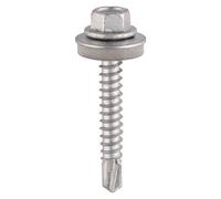 Timco Self-Drilling Light Section A2 Stainless Steel Bi-Metal Drill Screw With Epdm Washer - 5.5 X 25