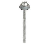 Timco Self-Drilling Light Section Composite Panel A2 Stainless Steel Bi-Metal Drill Screw With Epdm Washer - 5.5/6.3 X 100