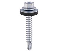 Timco Self-Drilling Light Section Silver Drill Screw With Epdm Washer - 5.5 X 25