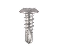 Timco Self-Drilling Metal Framing Low Profile Pan Head Exterior Silver Screws - 4.8 X 16