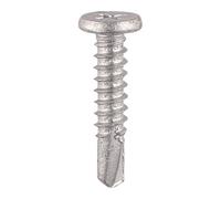 Timco Self-Drilling Metal Framing Low Profile Pancake Head Exterior Silver Screws - 5.5 X 19