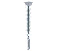 Timco Self-Drilling Wing-Tip Steel To Timber Heavy Section Silver Drill Screw - 5.5 X 100
