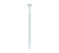 Timco Self-Drilling Wing-Tip Steel To Timber Light Section Exterior Silver Screws - 5.5 X 100