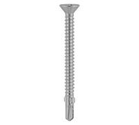 Timco Self-Drilling Wing-Tip Steel To Timber Light Section Exterior Silver Screws - 5.5 X 85
