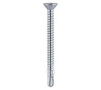 Timco Self-Drilling Wing-Tip Steel To Timber Light Section Silver Drill Screw - 4.2 X 38
