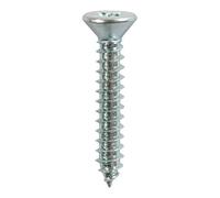 Timco Self-Tapping Countersunk Silver Screws - 8 X 1