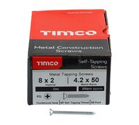 Timco Self-Tapping Screws - Pz - Countersunk - Zinc Box 200 00082CCAZS