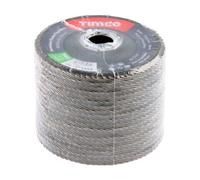 Timco Set Of Flap Discs - Aluminium Oxide - Type 29 Conical - 60 Grit Pack 10 231370