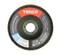 Timco Set Of Flap Discs - Aluminium Oxide - Type 29 Conical - 80 Grit Pack 10 231322