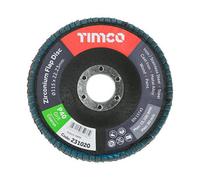 Timco Set Of Flap Discs Zirconium Type 29 Conical P40 Grit - 115 X 22.23