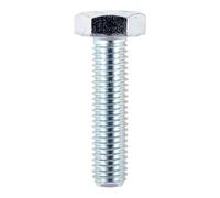Timco Set Screws - Grade 8.8 - Zinc (Size M8 x 25 - 200 Pieces) in Silver Timco Silver