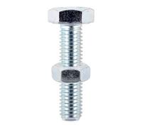 Timco - Set Screws & Hex Nuts - Grade 8.8 - Zinc (Size M8 X 25 - 4 Pieces)