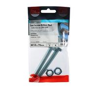 Timco Set Screws & Hex Nuts - Grade 8.8 - Zinc - TIMpac of 2 1070SNZP