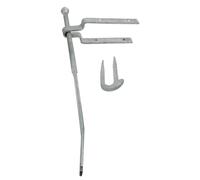 Timco SFF610G Spring Gate Fastener Set With Staple Catch - Hot Dipped Galvanised 610Mm Plain Bag 1