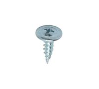 Timco Sharp Point Wafer Head Silver Screws - 8 X 9/16