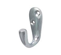 Timco - Single Robe Hook - Polished Chrome (Size 44 x 18mm - 1 Each)