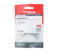 Timco Single Robe Hook - Polished Chrome TIMpac 1 200994P