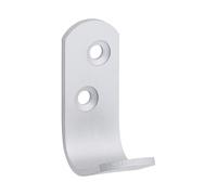 Timco Single Robe Hook - Satin Anodised Aluminium Bag 2 725142BX